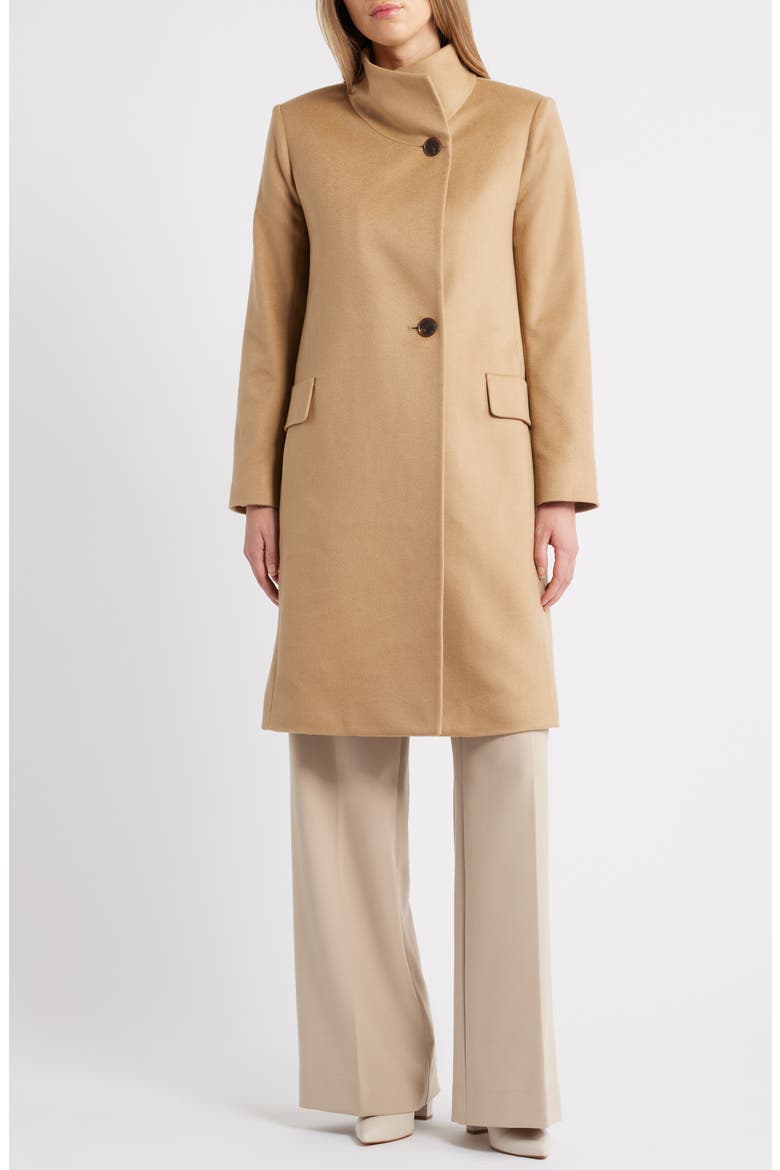 Milly Cashmere Coat, Main, color, CAMEL