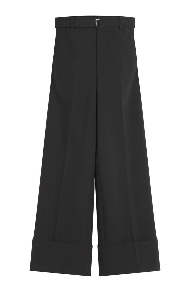 Lanvin Wide-leg Pants with Cuffs, Alternate, color,