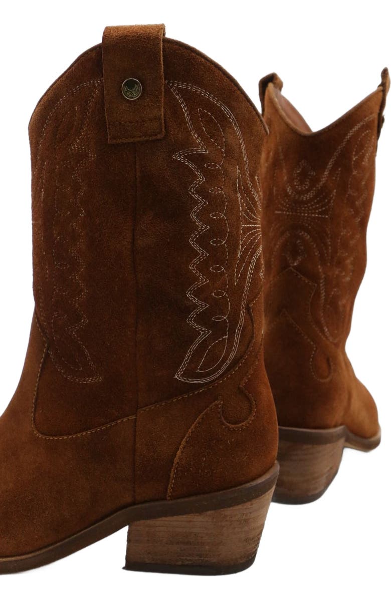 STIVALI NEW YORK Suede Unstoppable Western Cowboy Boots, Alternate, color, Tan / Suede