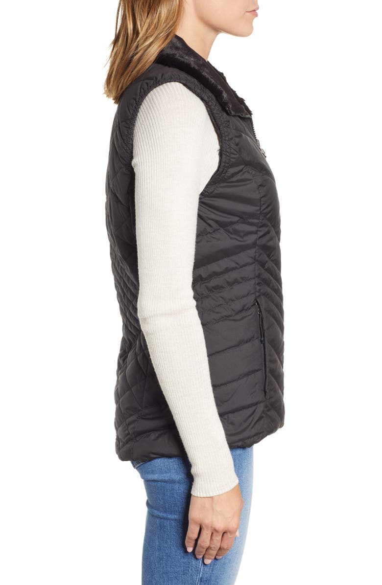 The North Face Mossbud Reversible Insulated Vest, Alternate, color, 