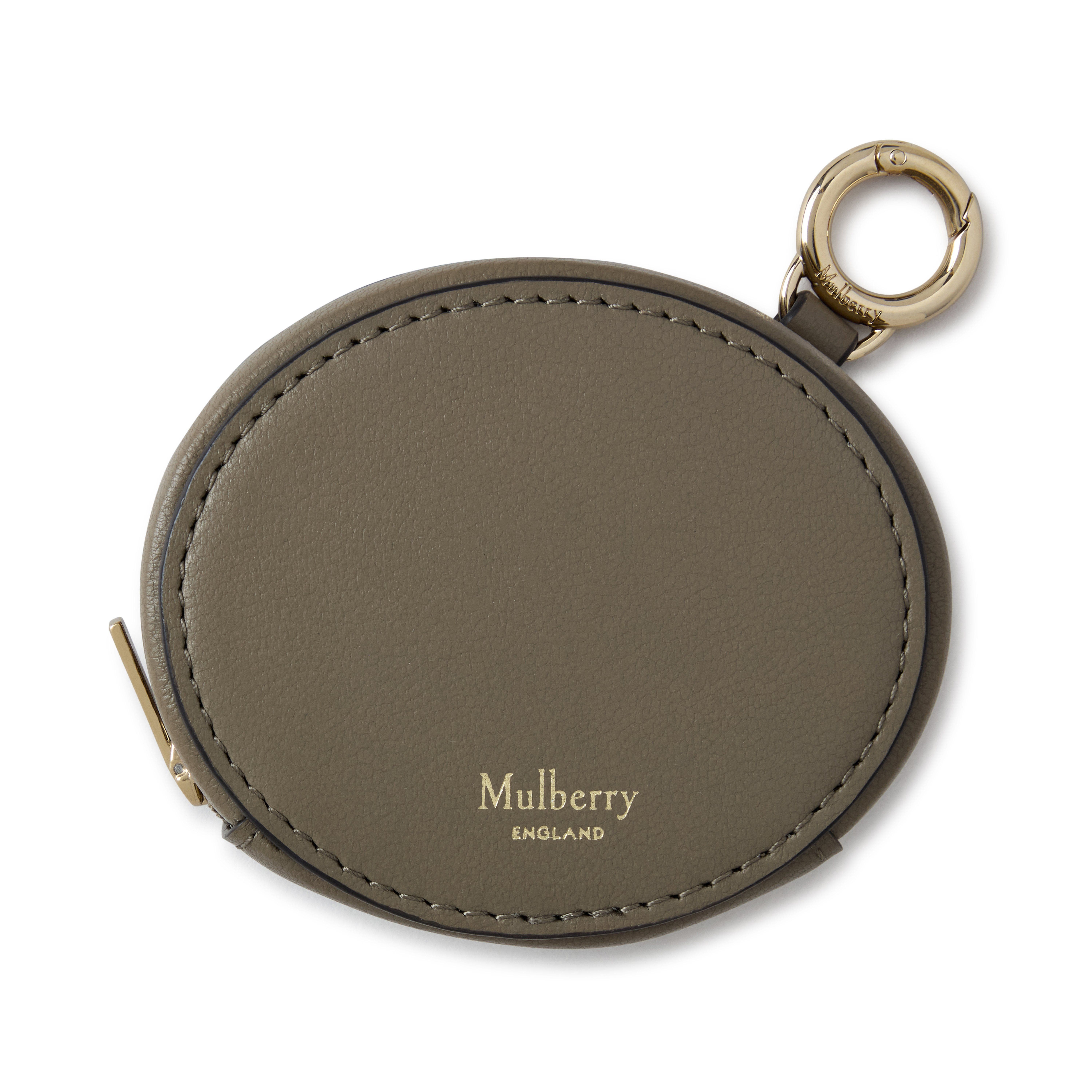 Mulberry Zipped Case Keyring, Main, color, Linen Green