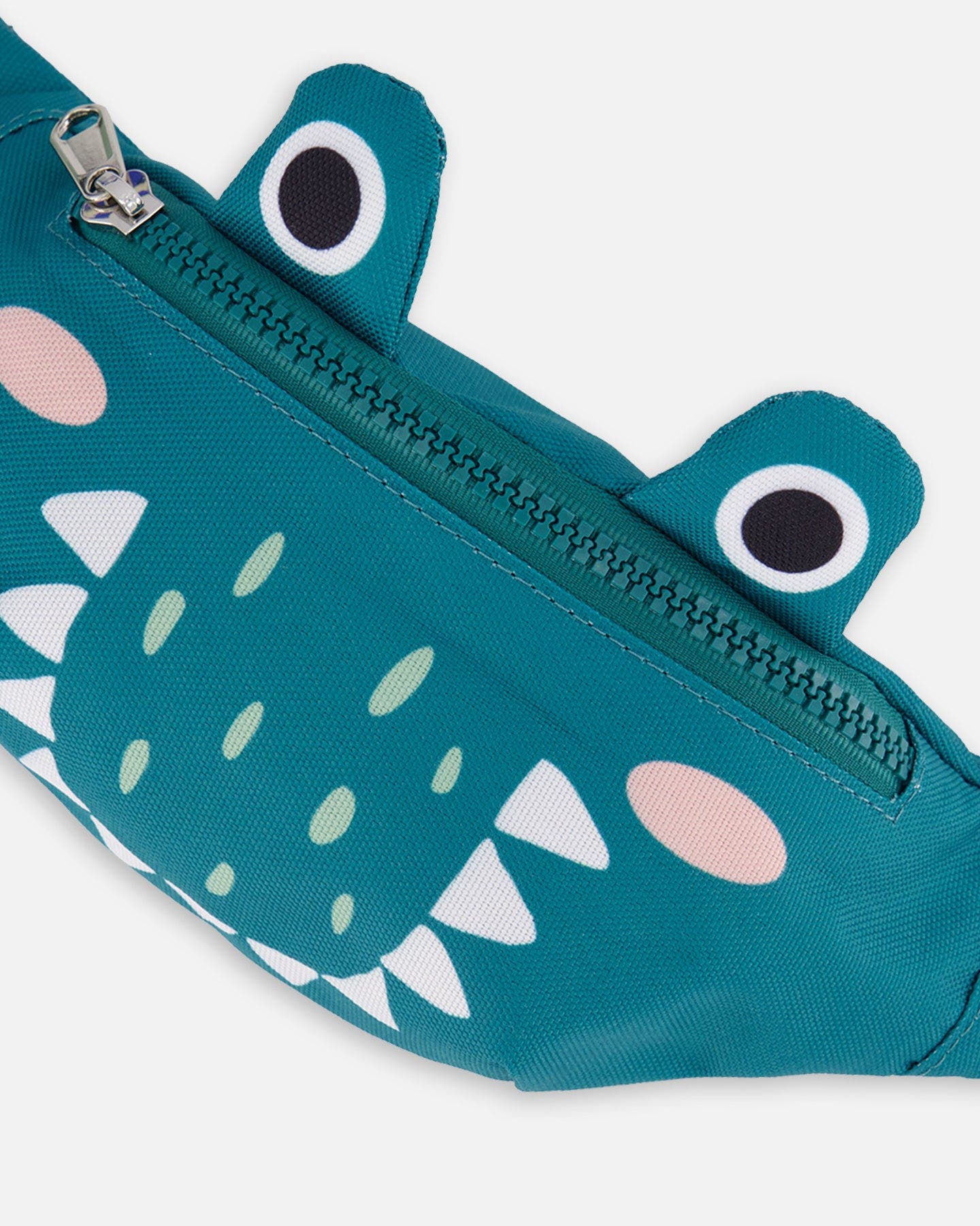 Deux par Deux Adjustable Straps Crocodile Fanny Pack, Alternate, color, Turquoise