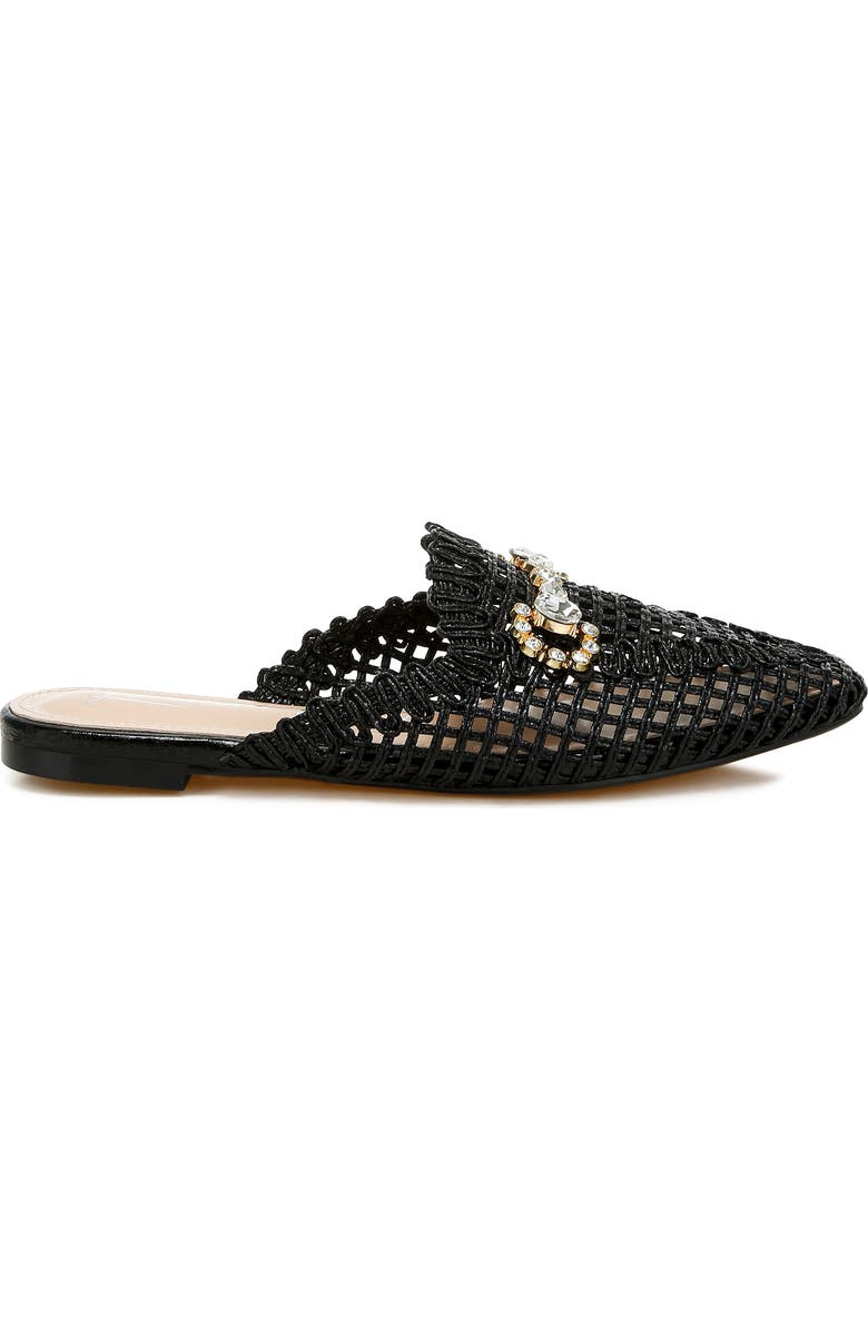 LONDON RAG Roboma Crystal Embellished Mule, Alternate, color, Black