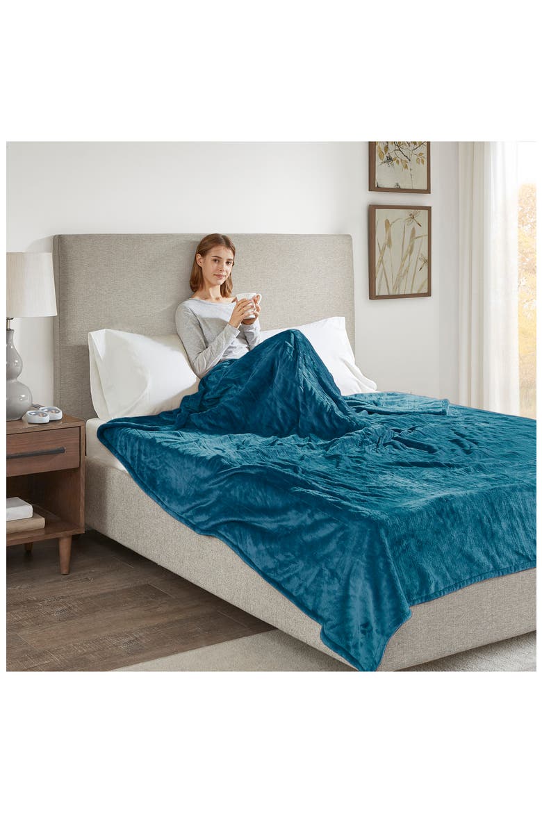 Heated Blanket, Alternate, color, TEAL