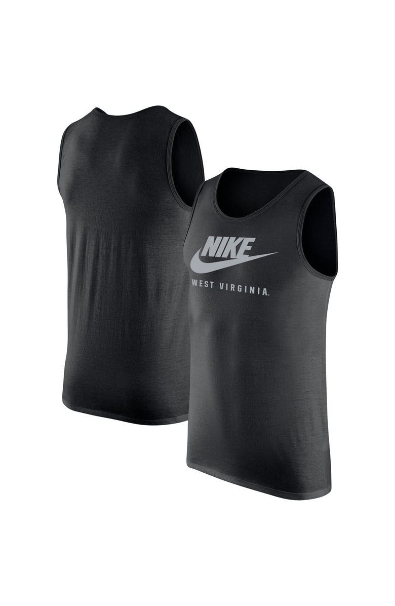 Nike Men's Nike Black West Virginia Mountaineers Futura Performance Scoop Neck Tank Top, Main, color, 
