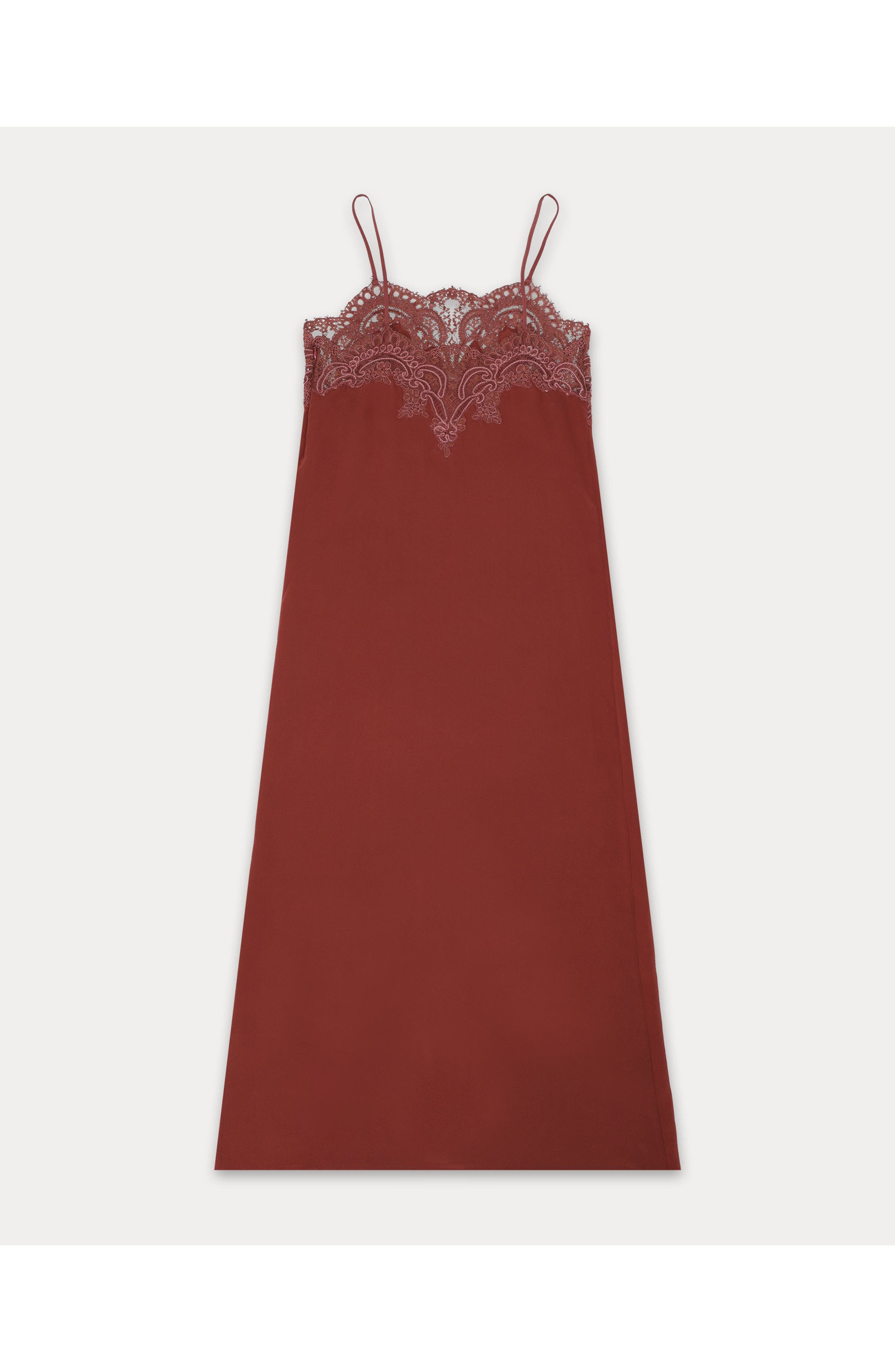 Alizee Embroidered Silk Dress - image 4