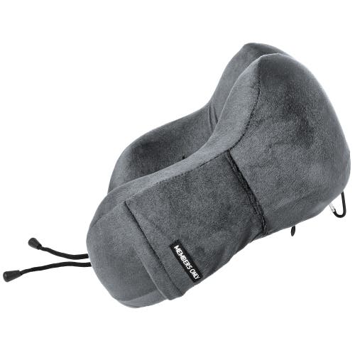 Members Only Memory Foam Travel Neck Pillow In Black