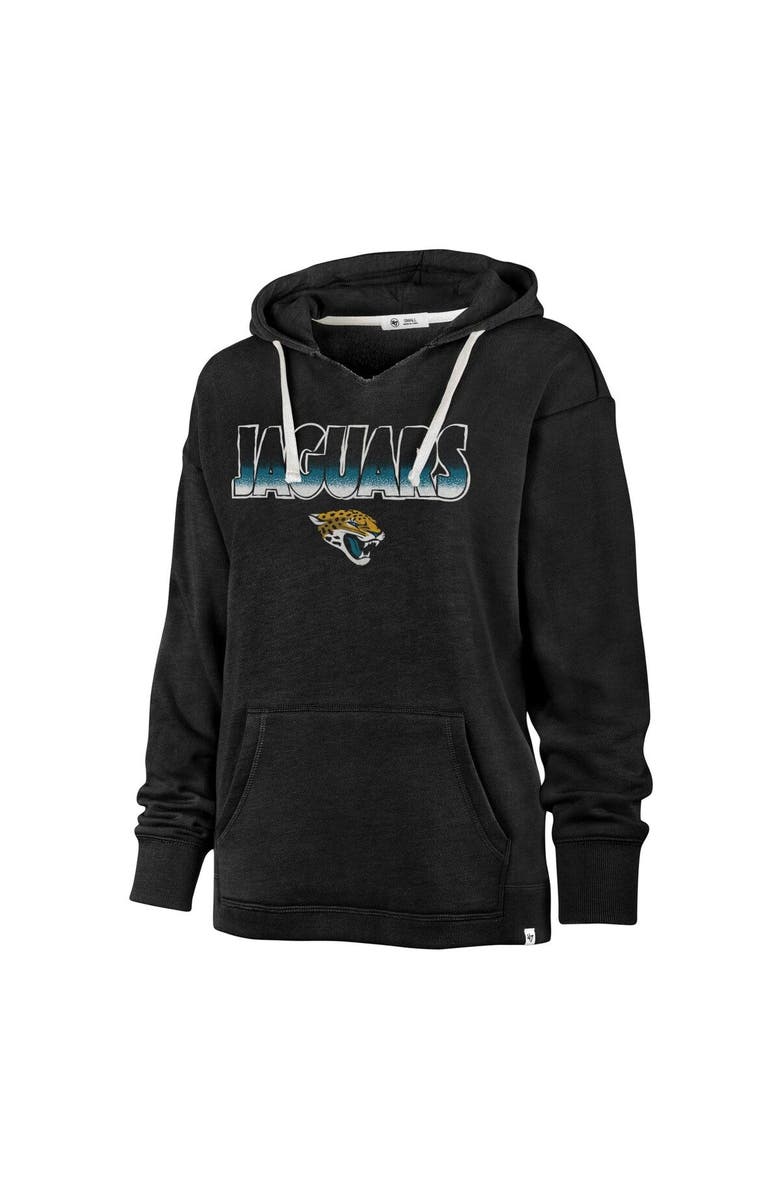 '47 Women's '47 Black Jacksonville Jaguars Color Rise Kennedy Pullover Hoodie, Alternate, color, Black