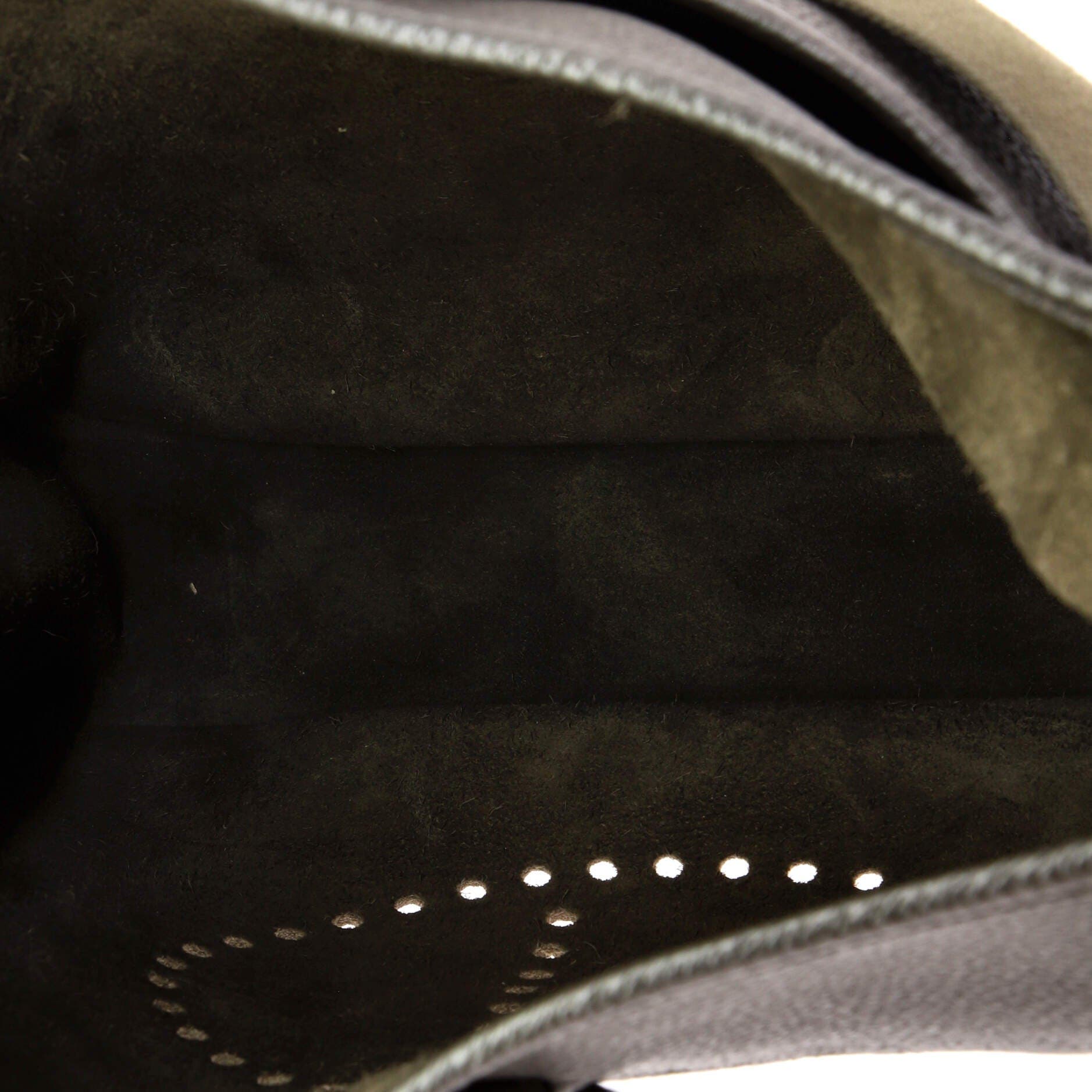 Pre-Owned Hermes Evelyne Bag Gen III Clemence GM, Alternate, color, Ebene