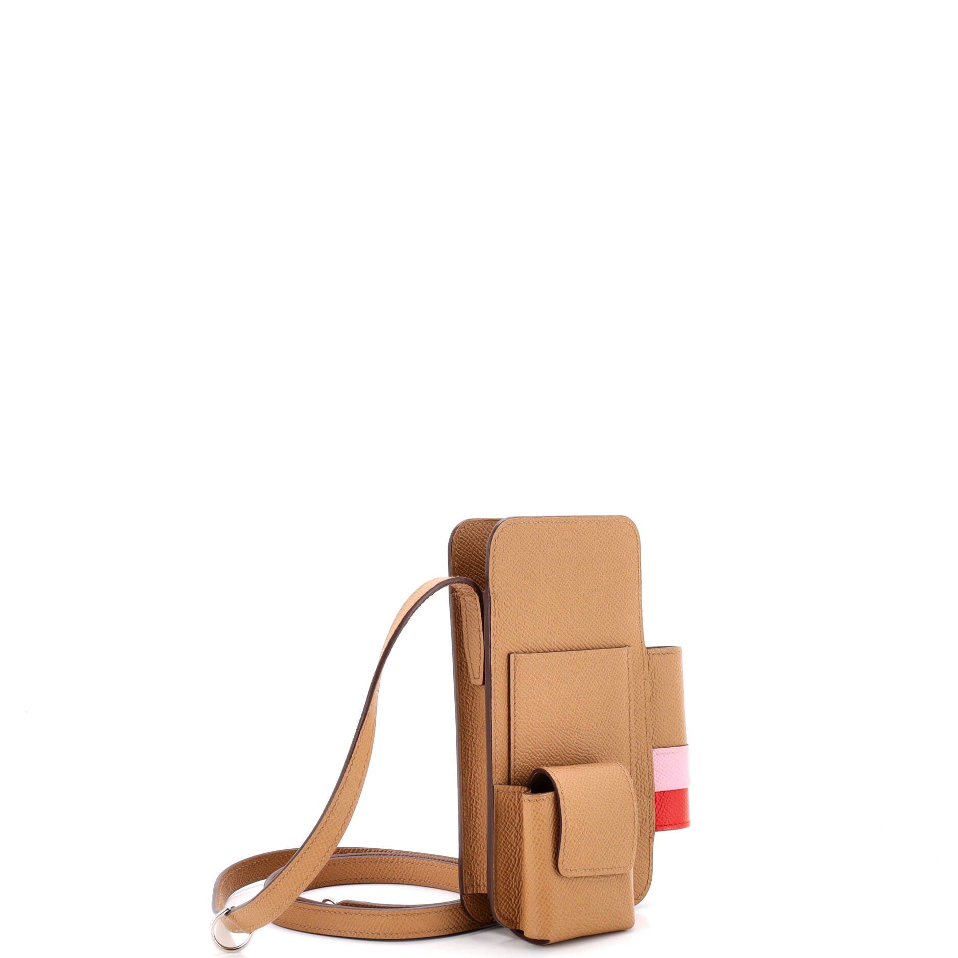 Hermesway Phone Case Crossbody Bag Epsom, Alternate, color, Brown