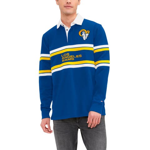 Men
s Tommy Hilfiger Royal Los Angeles Rams Cory Varsity Rugby Long Sleeve T-Shirt