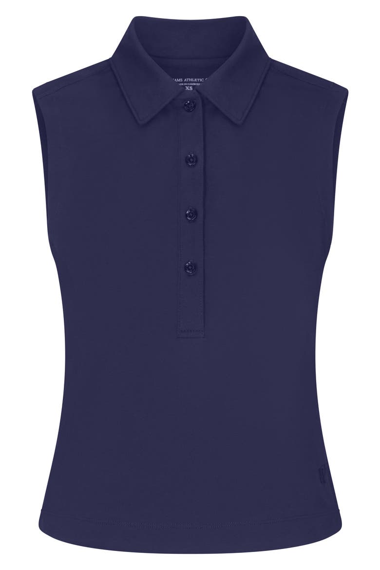 Maggie Sleeveless Golf Polo, Alternate, color, LEGACY NAVY BLUE