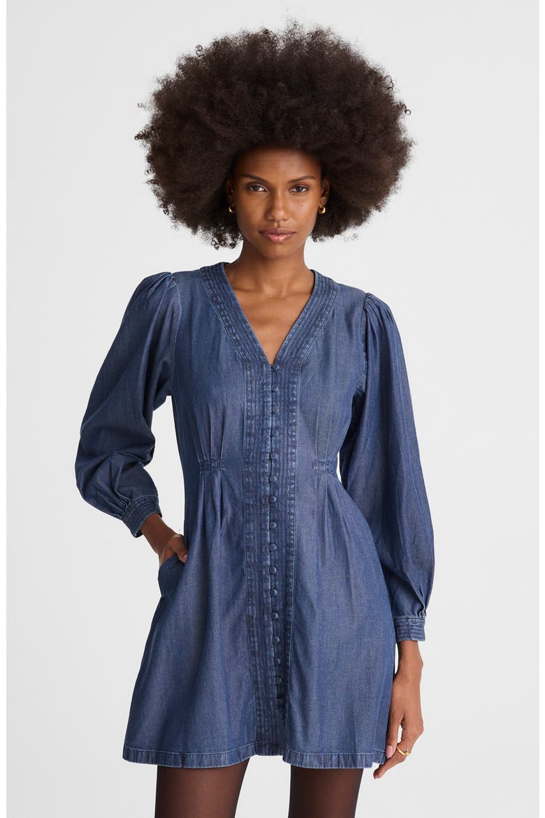Chrissy Annandale Wash Long Sleeve Dress, Alternate, color, ANNANDALE WASH