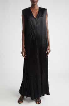 Jason Wu Collection Plissé Satin Trapeze Dress