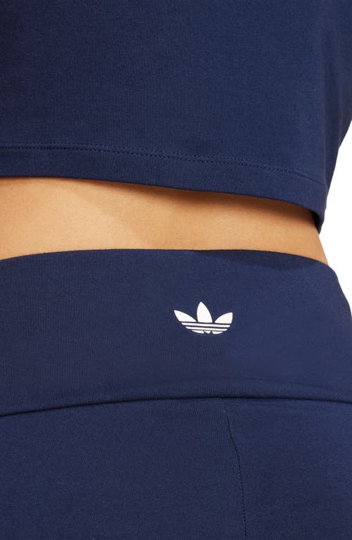 Adidas Originals Adidas 3-stripes Booty Bike Shorts In Blue