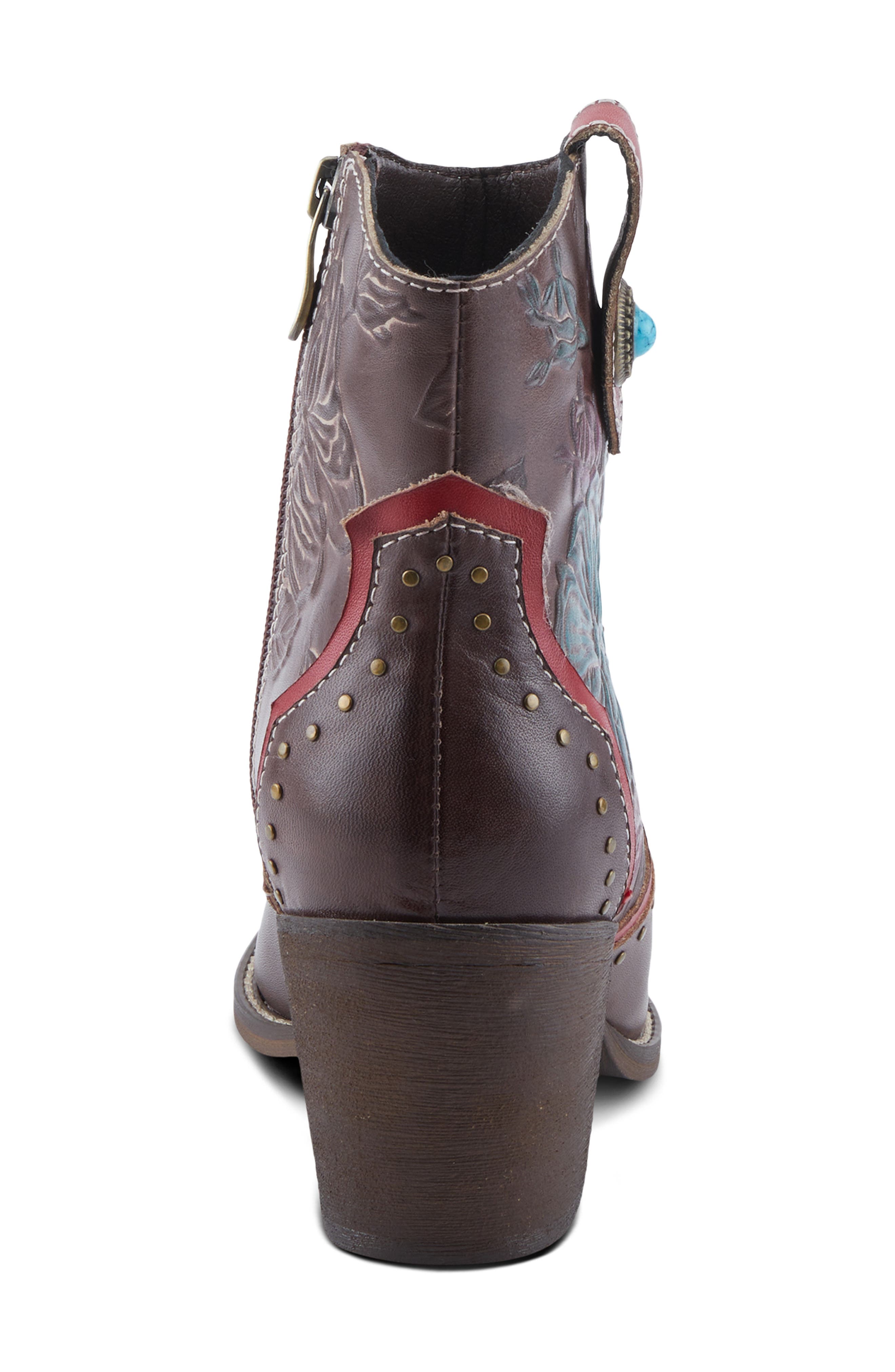 L'Artiste by Spring Step Rebamac Western Boot, Alternate, color, Chocolate Brown