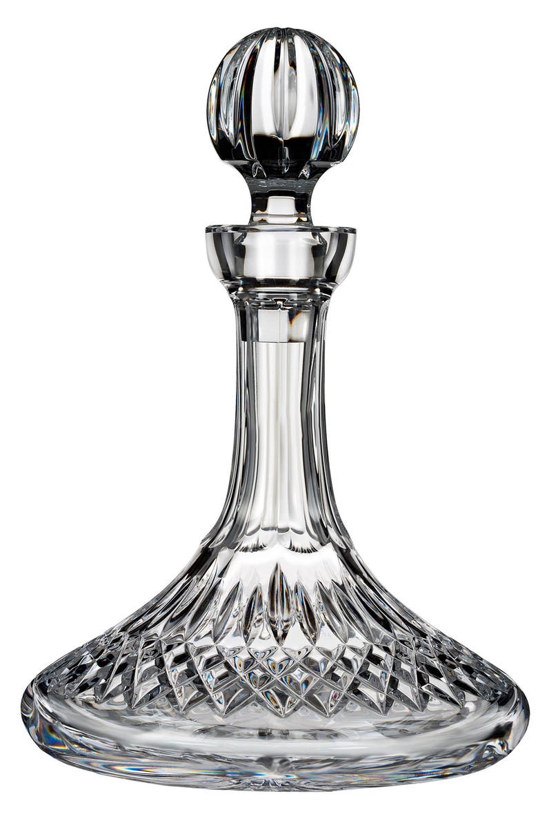 Waterford 'Lismore Ships' Lead Crystal Decanter & Stopper, Main, color, Clear