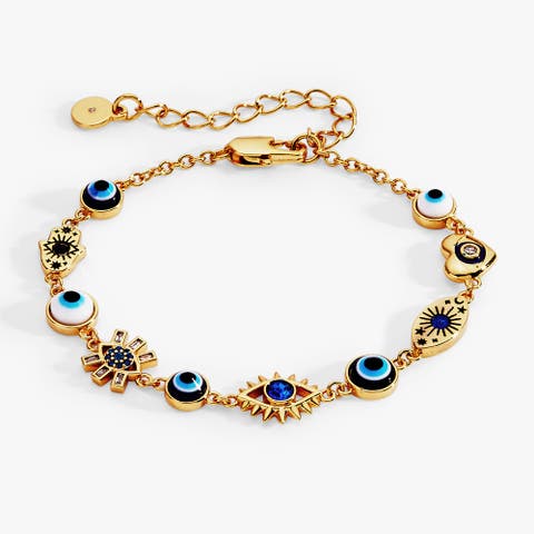 Evil Eye Linear Bracelet