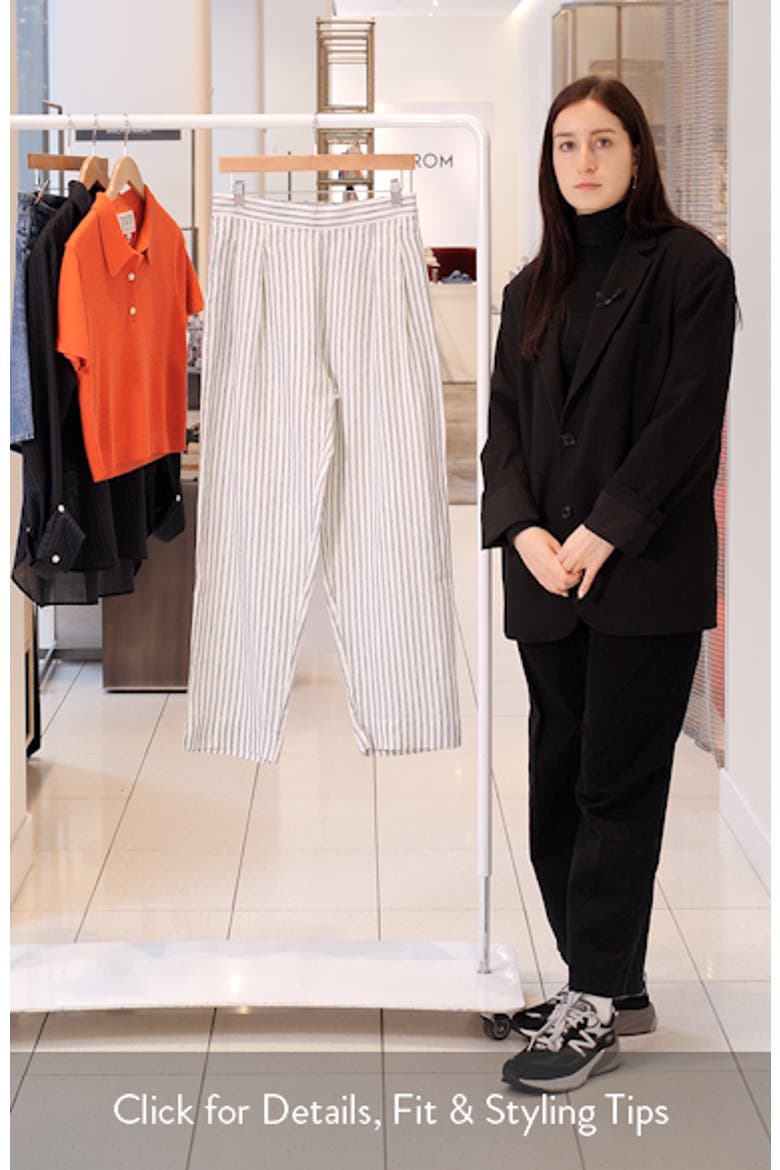 Grayson Stripe Linen Pants video