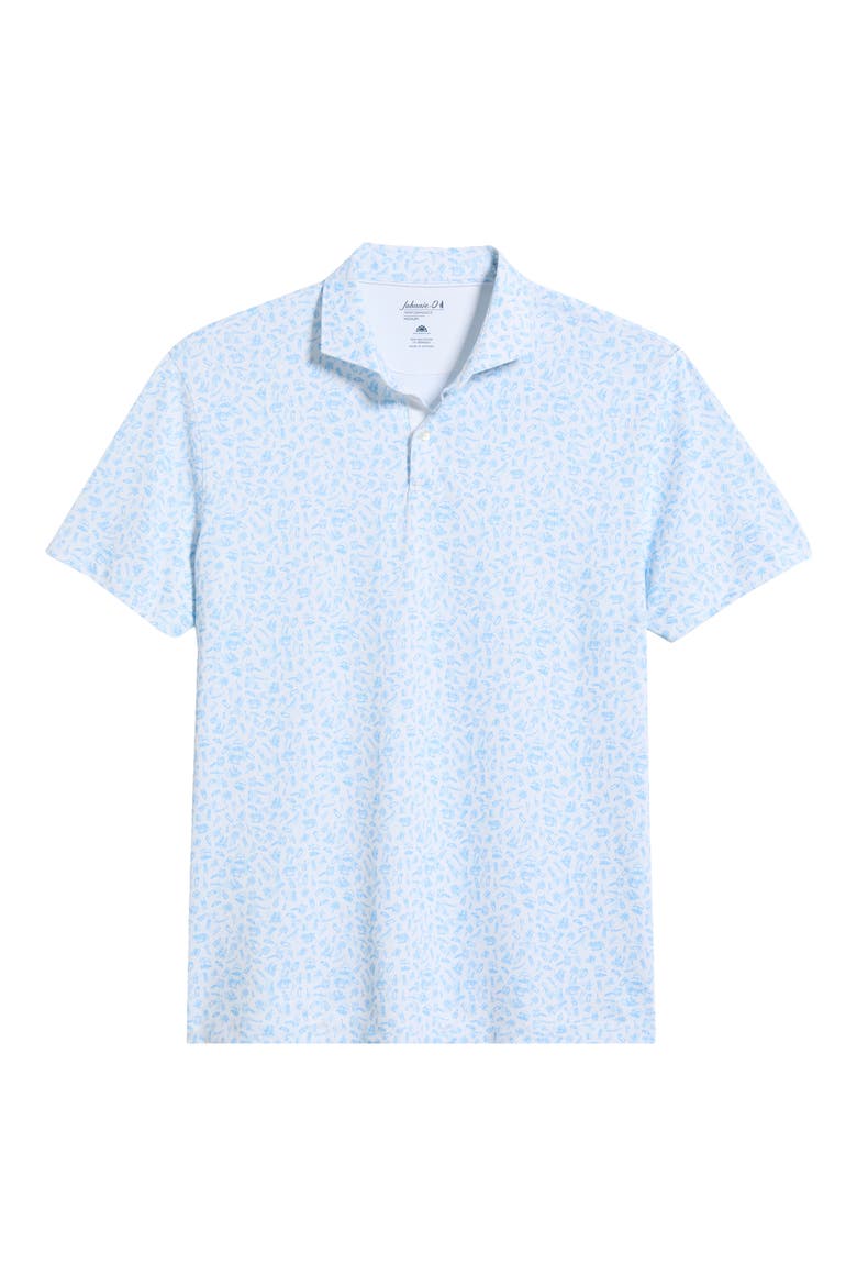 Cabo Breaks Performabnce Jersey Polo, Alternate, color, MALIBLU