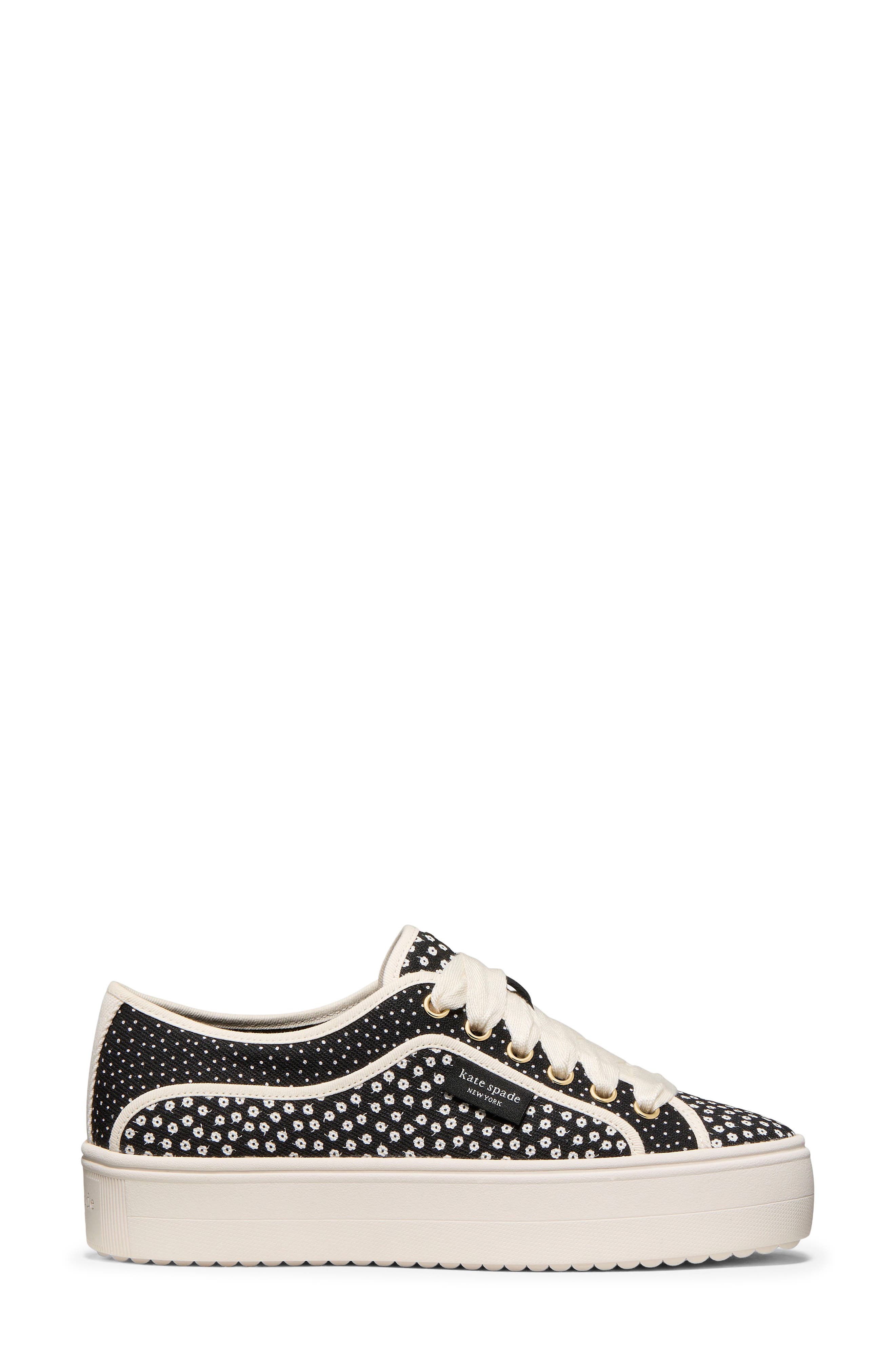 floral platform sneaker, Alternate, color, BLACK MULTI.