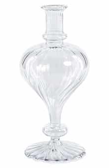 Zodax Vellum Set of 2 Spiral Decorative Glass Vases