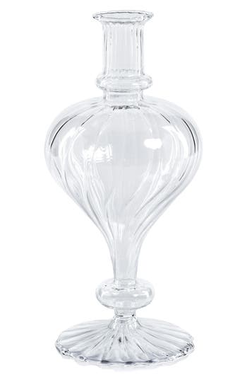 Zodax Vellum Set Of 2 Spiral Decorative Glass Vases In Transparent