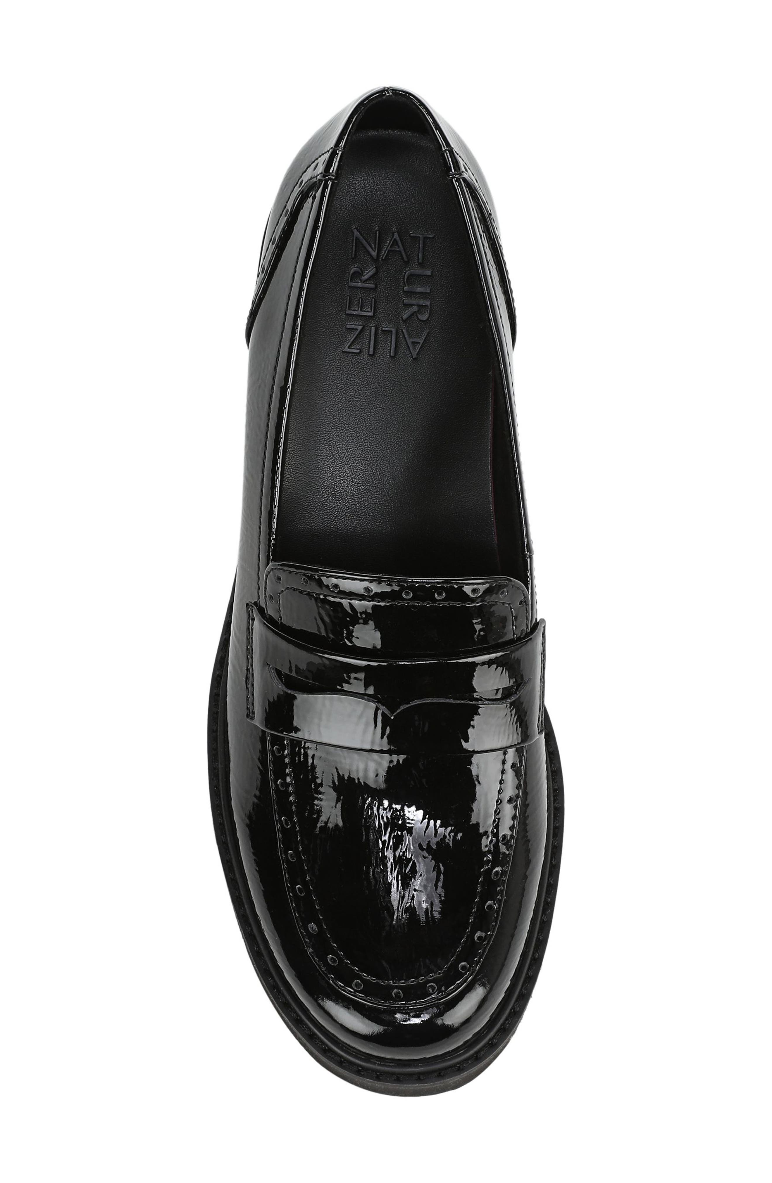 Naturalizer Charisma Loafer, Alternate, color, Black Patent Faux Leather