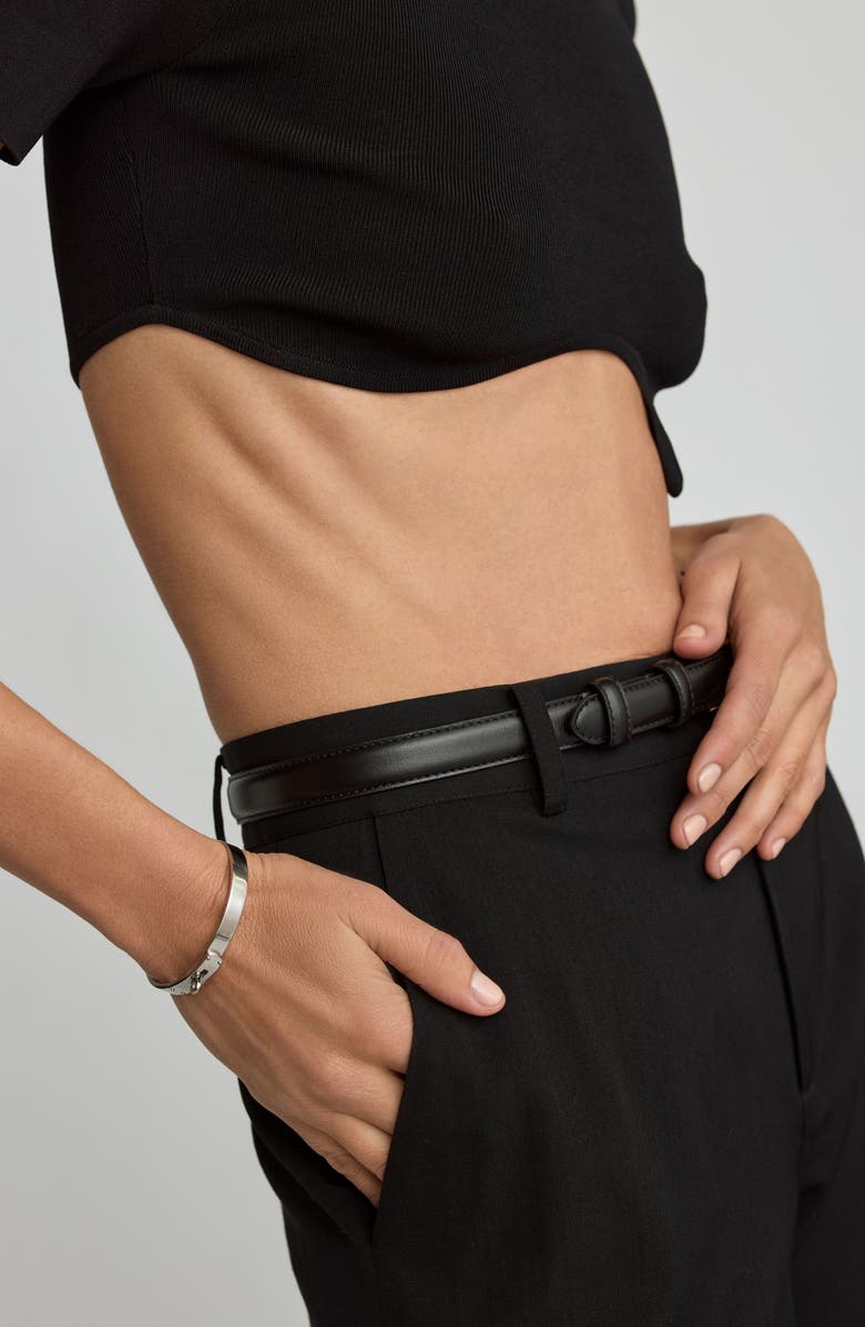 st. Moran Tarnish Resistant Bangle, Alternate, color, Silver