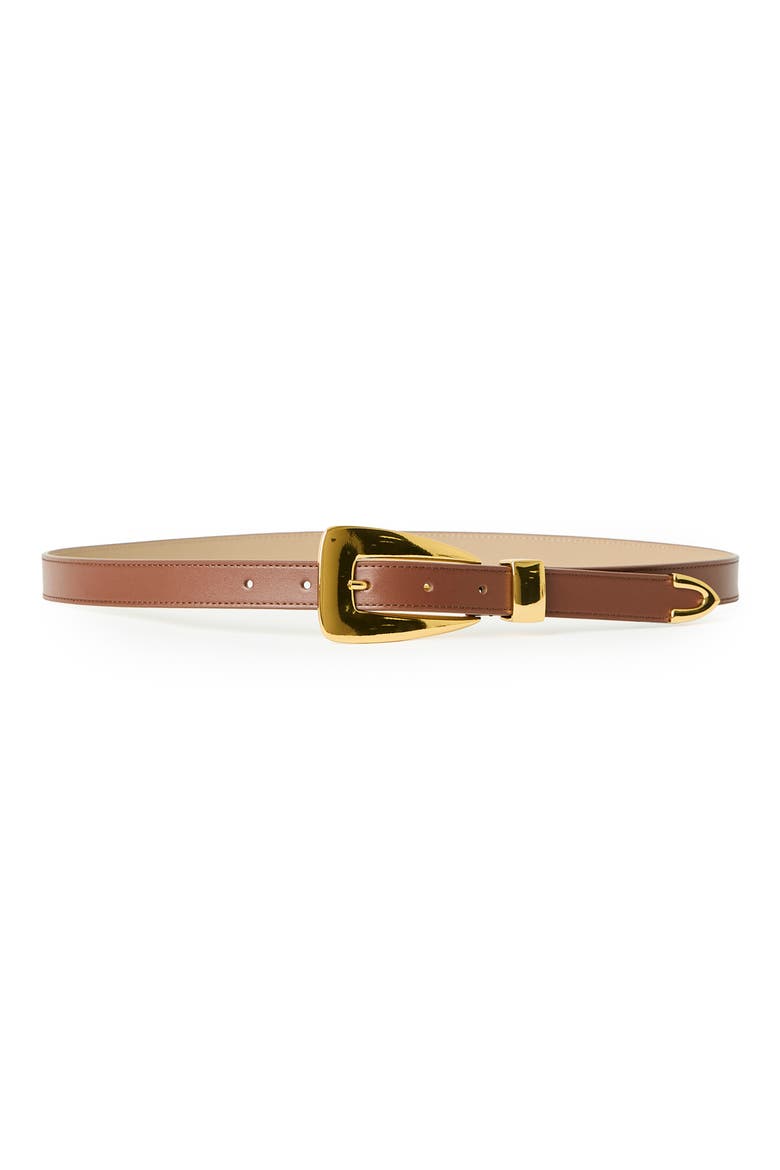 Briar Leather Belt, Main, color, MADEIRA GOLD