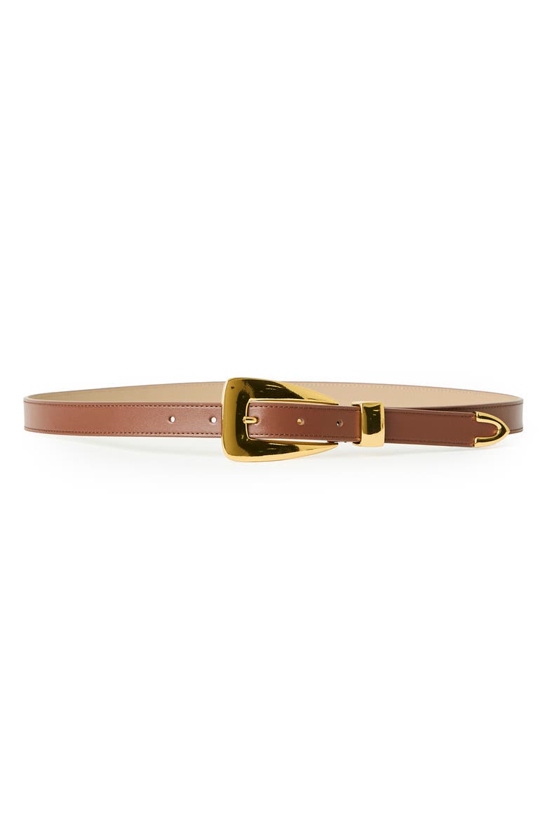 B-Low the Belt Briar Leather Belt, Main, color, Madeira Gold