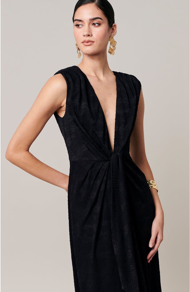 SAVEL Gisella Maxi Dress, Alternate, color, Black Palms