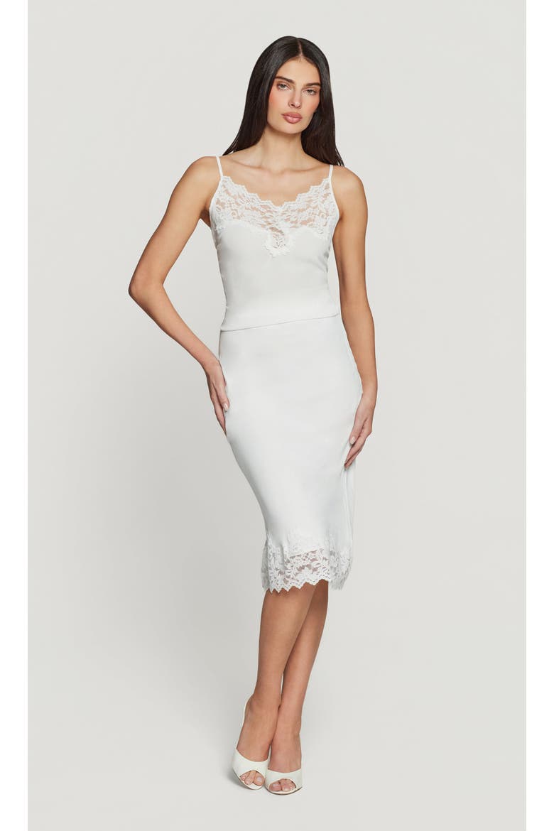 Taylee Lace Combo Cami, Alternate, color, White