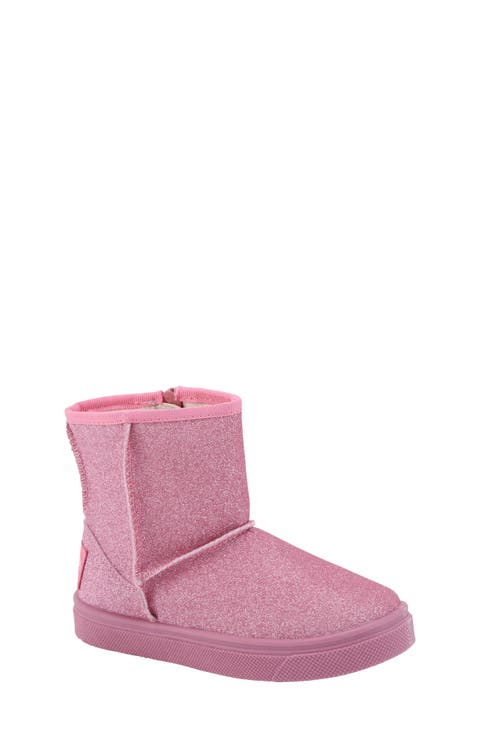Kids' Frost Glitter Faux Fur Lined Boot (Walker & Toddler)