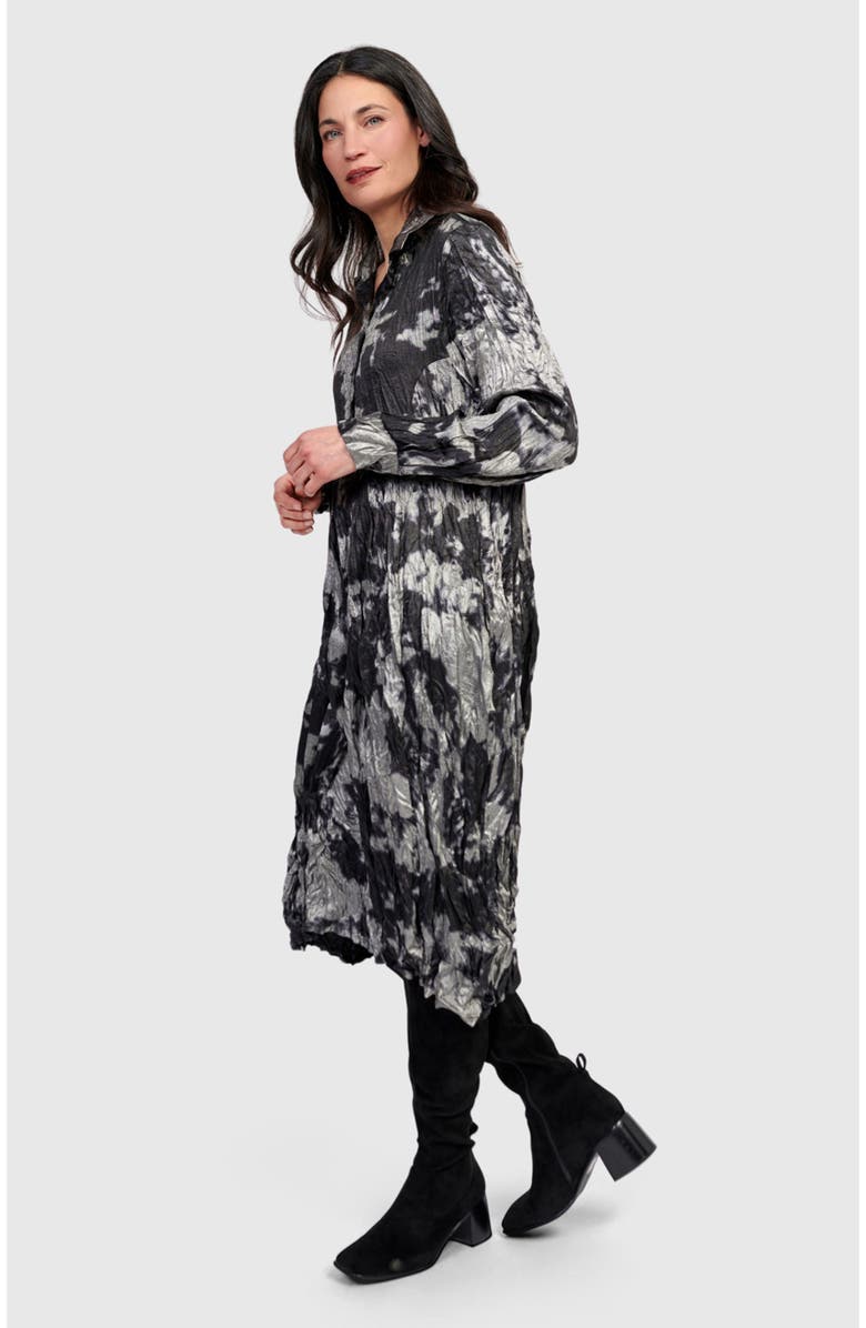 Alembika Chroma Babydoll Shirtdress, Alternate, color, Silver