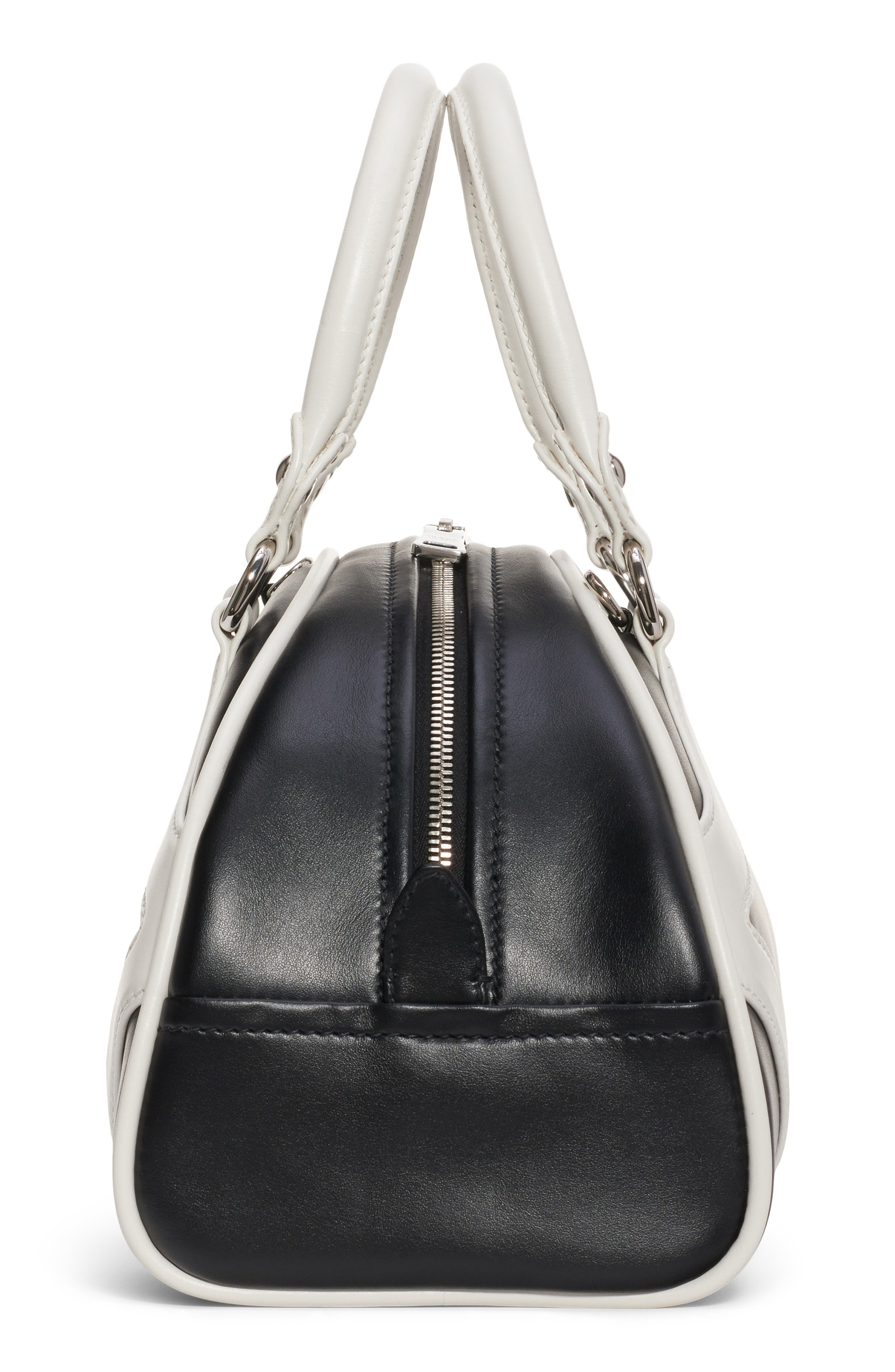 Prada Medium Leather Bowler Bag, Alternate, color, 