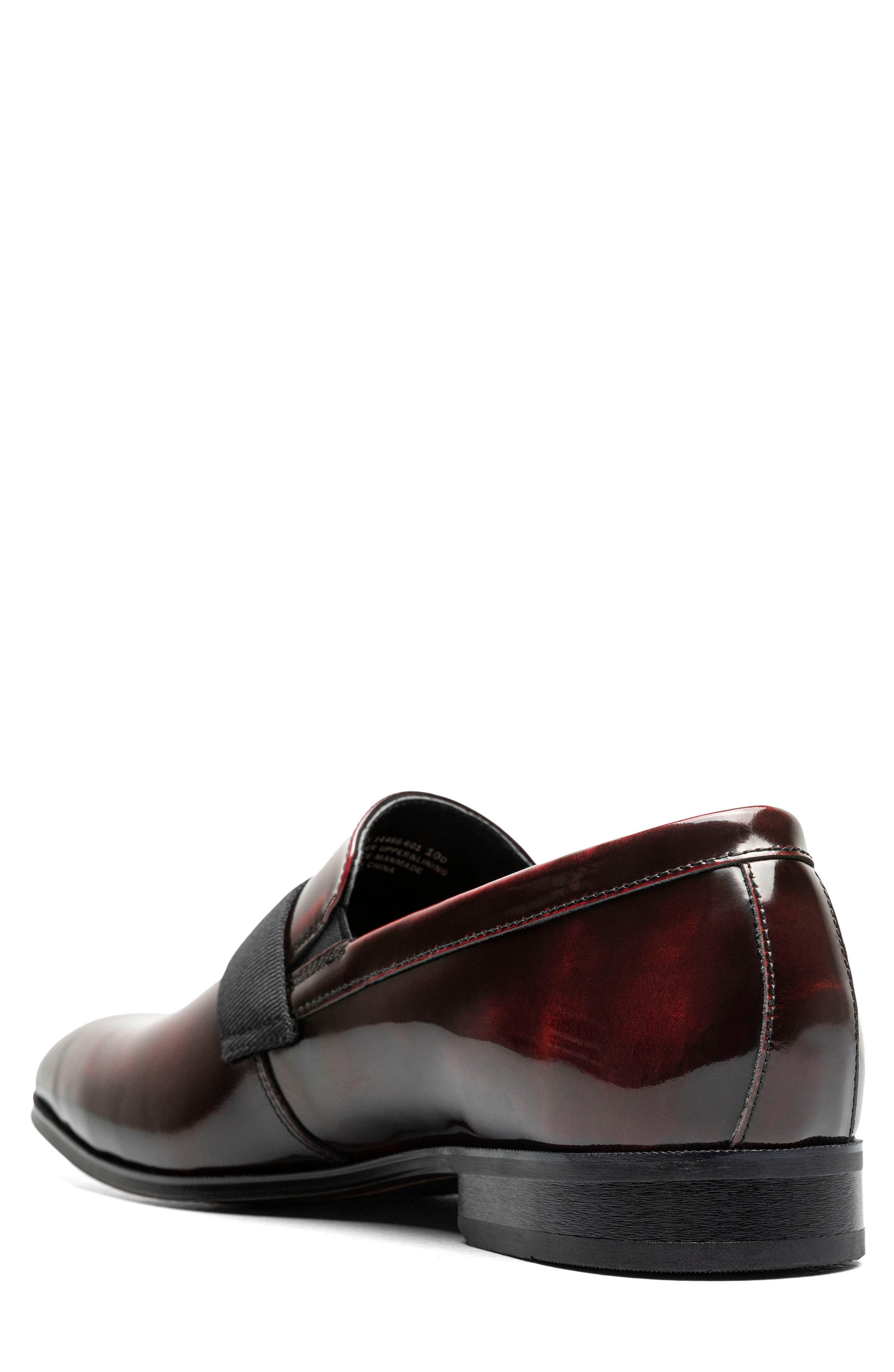 Tux Plain Toe Slip-On, Alternate, color, BURGUNDY