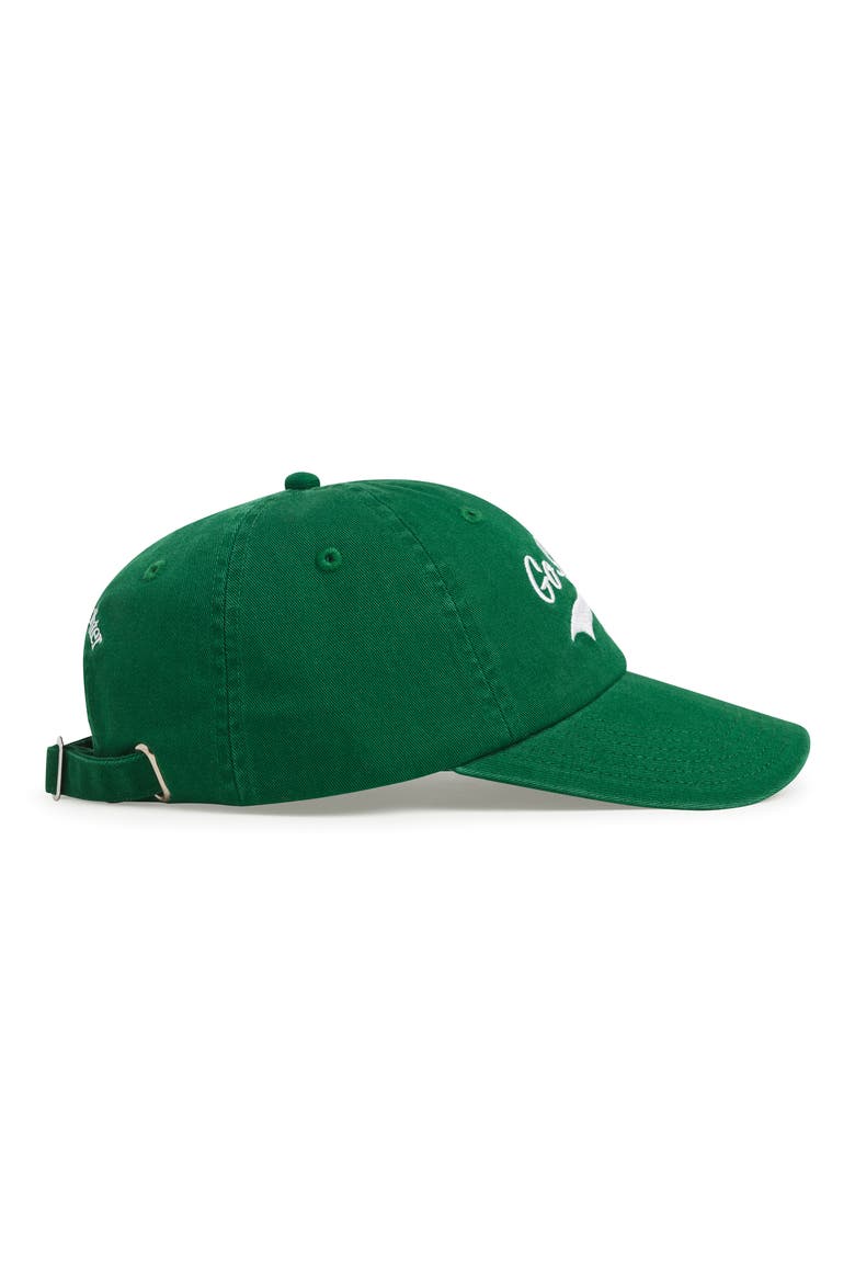 Go Sports Cotton Twill Adjustable Baseball Cap, Alternate, color, GREEN / WHITE