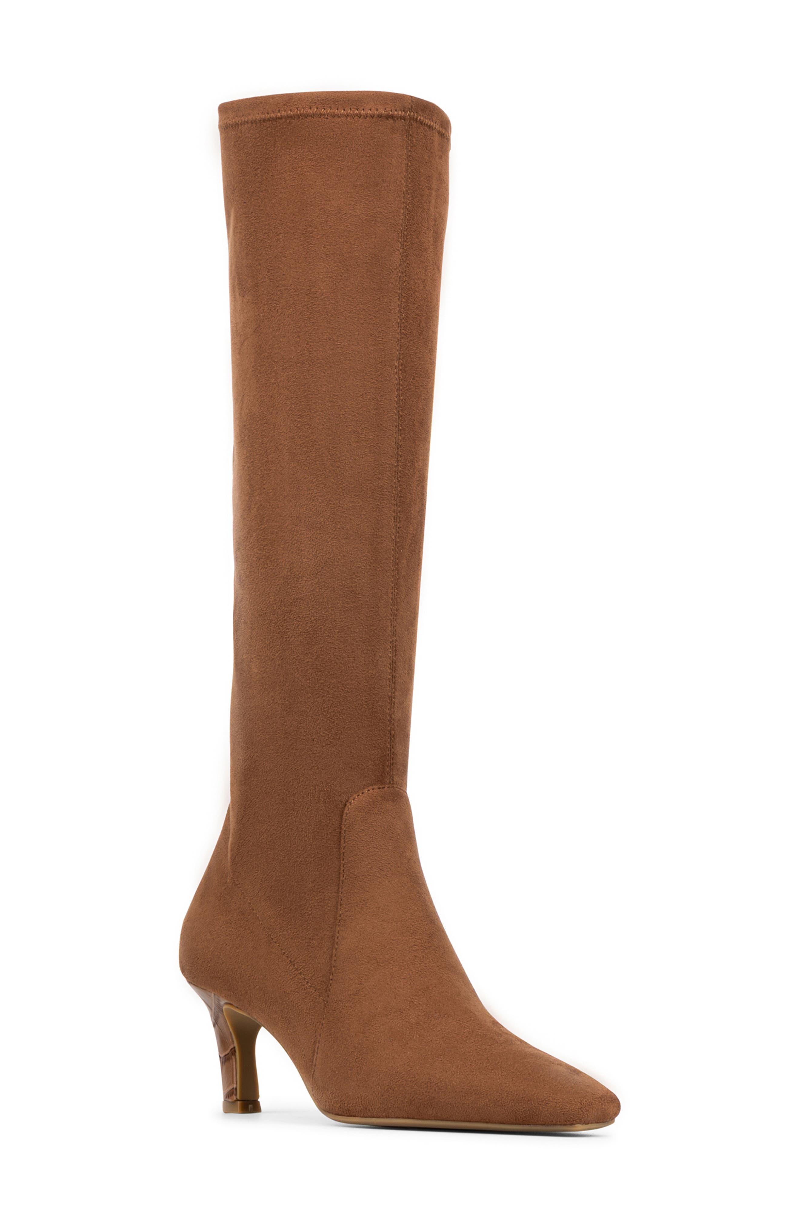 Kitten Heel Knee High Boot