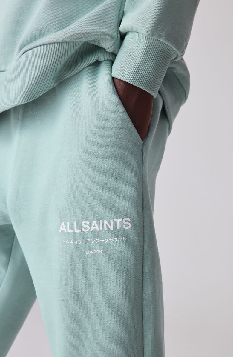 smALLSAINTS by ALLSAINTS Kids' Underground Logo Cotton Joggers, Alternate, color, 