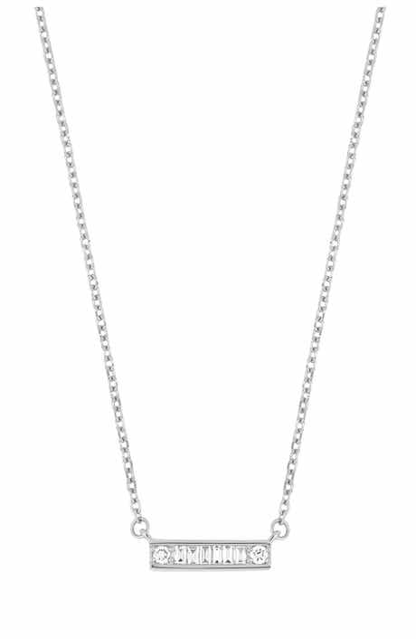Bony Levy Gatsby Diamond Bar Pendant Necklace