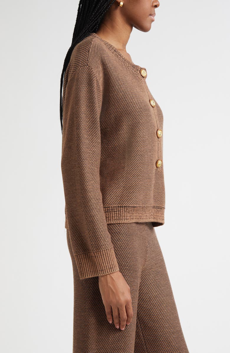 L'AGENCE Hadassah Loop Knit Henley, Alternate, color, 