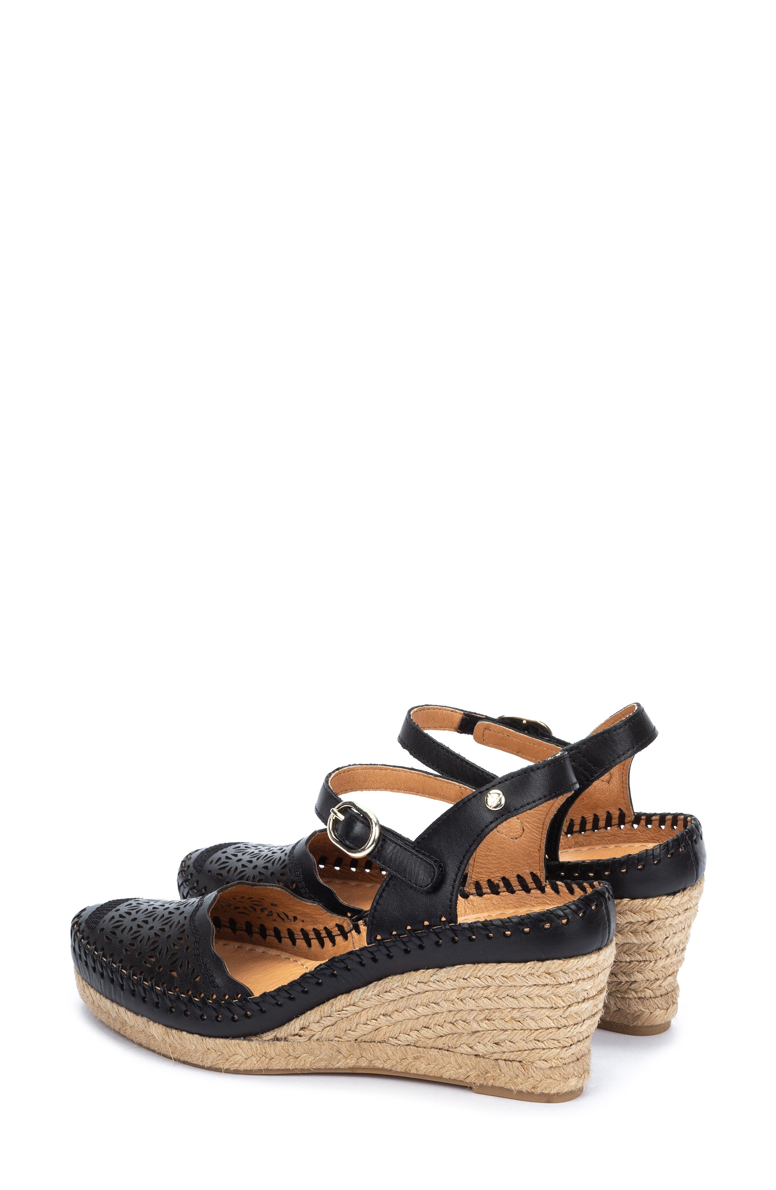 PIKOLINOS Vila Espadrille Wedge, Alternate, color, Black
