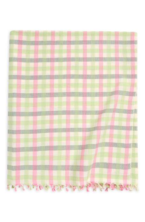 Gingham Clover Tablecloth