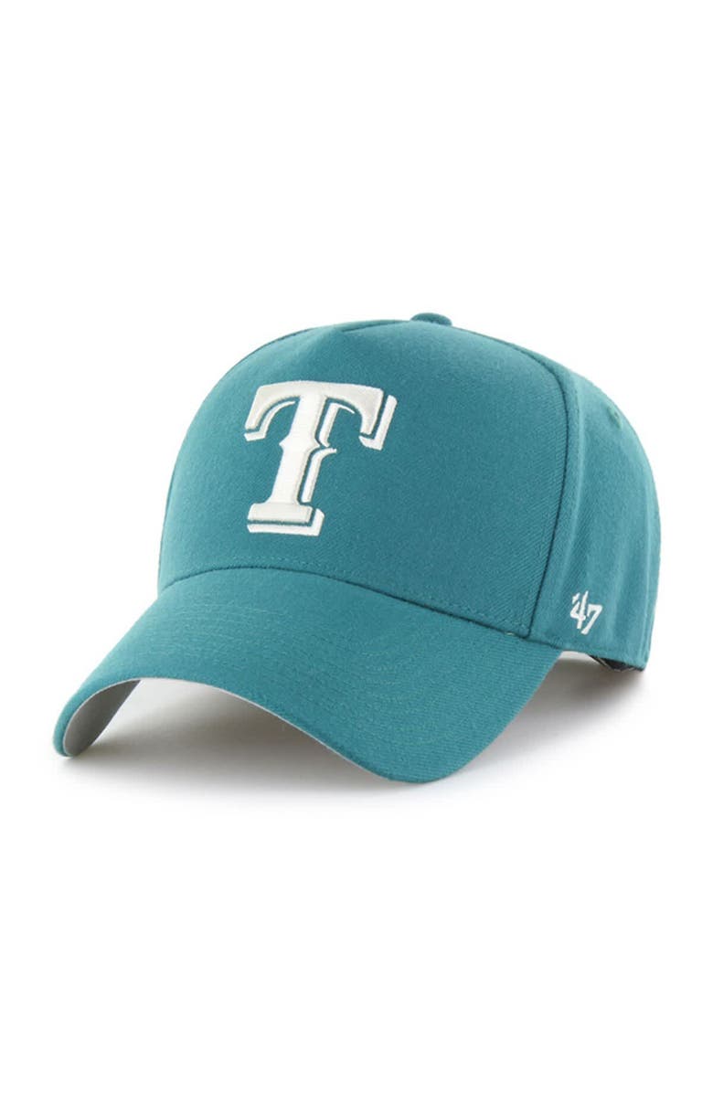 '47 Men's '47  Teal Texas Rangers Ballpark Offside Adjustable Hat, Main, color, Teal