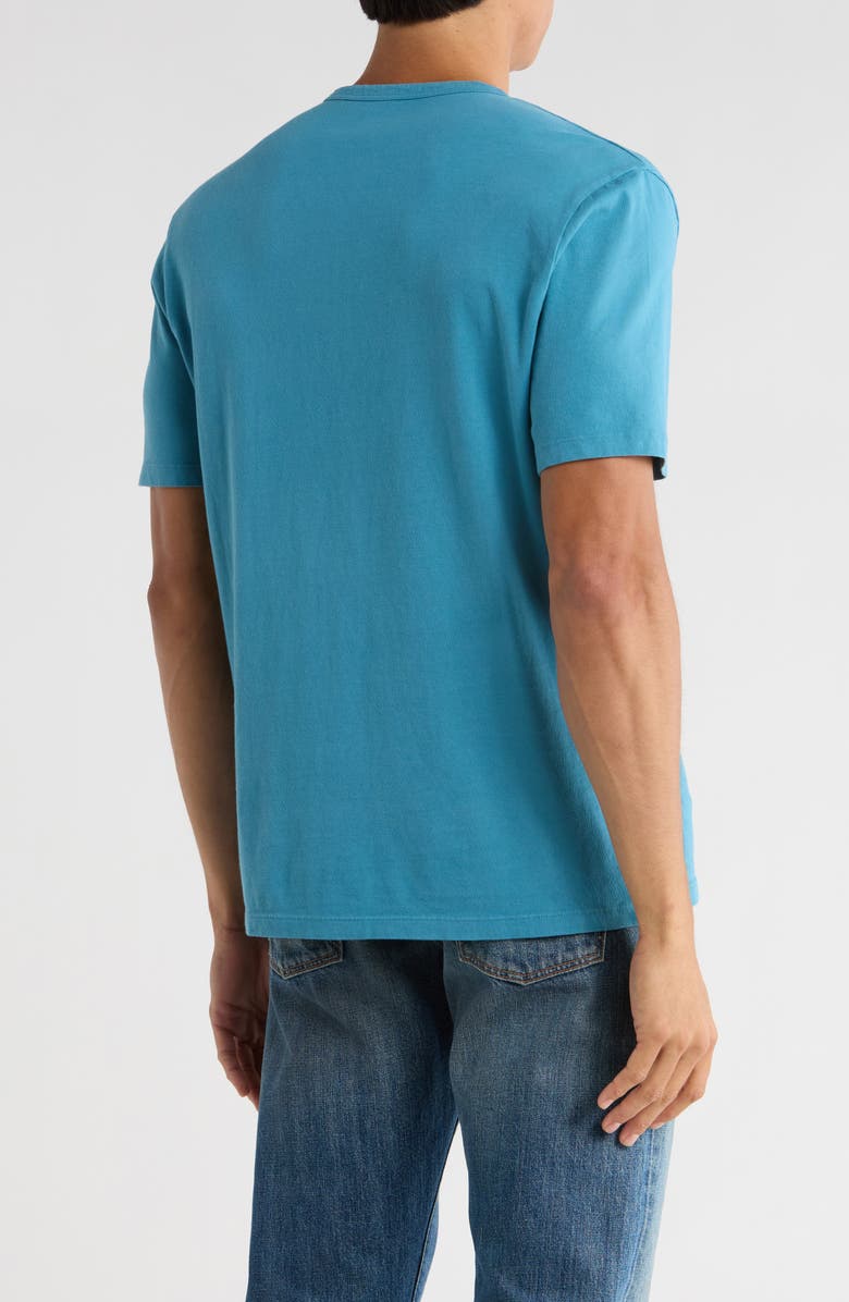 Vince Short Sleeve Henley, Alternate, color, Washed Shaded Teal