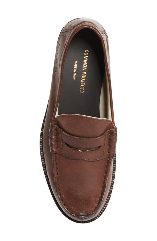 Common Projects Soft Penny Loafer In Brown