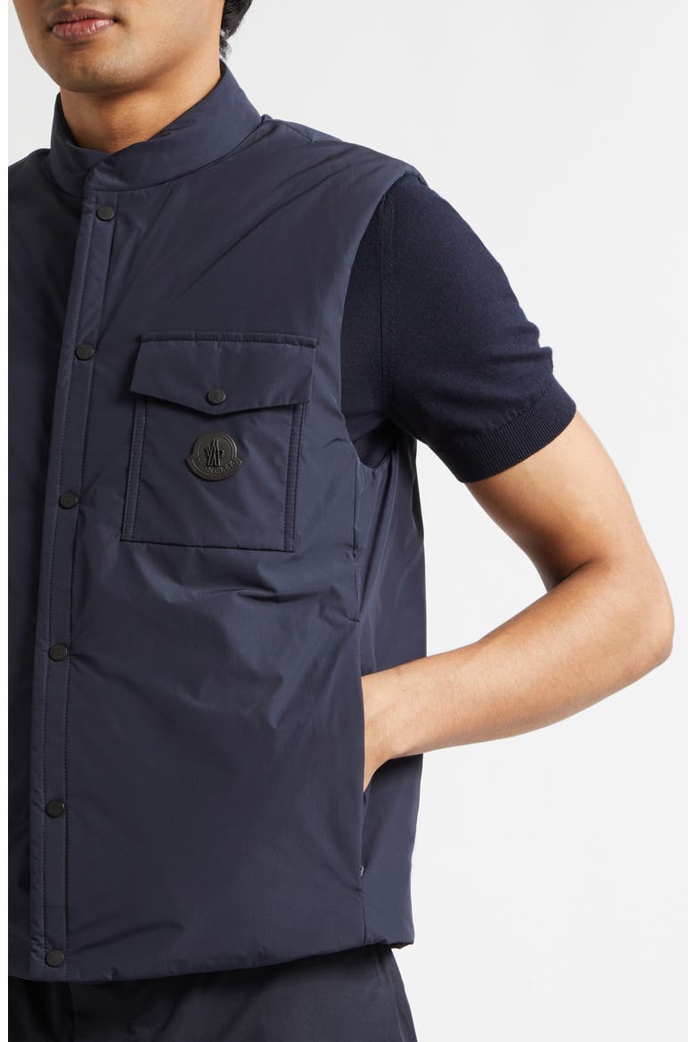 Sahel Water Repellent Down Vest, Alternate, color, NAVY BLUE