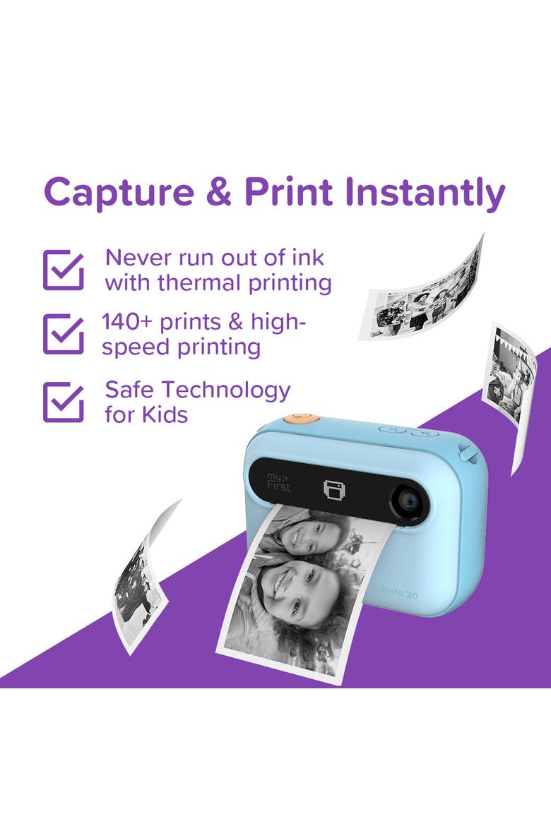 Camera Insta 20 - Instant Print Digital Camera for Kids, Alternate, color, Blue