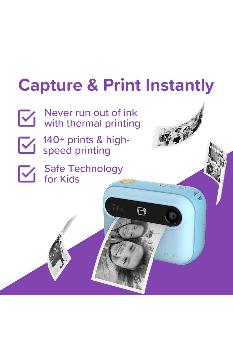 myFirst Camera Insta 20 - Instant Print Digital Camera for Kids, Alternate, color, Blue